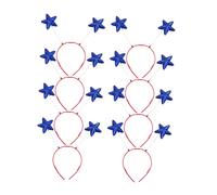 VALICLUD 8 Piezas diadema de pentagrama diadema con estrellas brillantes diadema de estrella para mujer venda diadema de niñas diademas de niñas Accesorios para el cabello de la chica Azul