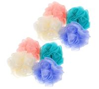 VALICLUD 8 piezas Esponja de Ducha Colores Surtidos Esponja de Malla para Masaje Corporal y Exfoliación Creación Rápida de Espuma para Resistente y Duradera para Limpieza de Espalda y
