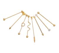 VALICLUD 8 Uds Flechas Tornillo Pendiente Piercing Joyería Pendientes Barra Industrial Pendiente Barra Joyería Del Oído