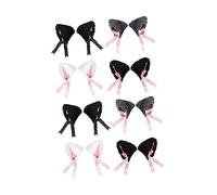 VALICLUD 8piezas Clips Para Cabello Orejas De Gato Falsas Diademas De Halloween Para Disfraces Adorables De Niñas y Mujeres