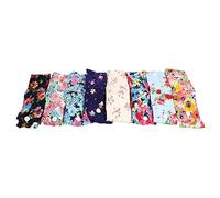 VALICLUD 8piezas Diadema Máscara Antiestrangulación Estampado Floral Botón Cabello Para Mujeres y Niñas Que Usan