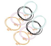VALICLUD 8piezas Gomas Pelo Mujer Elasticas Accesorios Cabello Brazalete Para De Caballo