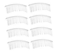 VALICLUD 8piezas Horquilla De Boda Vintage Metal Francesa Peinetas Para Velo Cabello Fino Accesorios Bodas Peinetas Metálicas Pequeñas Decorativas