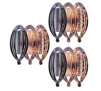 VALICLUD 9 Pinzas Cabello Ideales para Peinados DIY Portátiles y Elegantes Diseño de Plátano para Mujeres y Ropa Casual