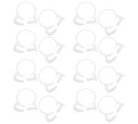 VALICLUD Abrazaderas de Plástico para Mangueras de Nylon Blancas Dientes Tamaño 255-275 MM Juego de 20 Unidades Resistentes a UV y Temperatura para Fontanería Jardín y Reparaciones