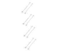 VALICLUD Accesorios Encanto De Cadenas De Cordones Encantos De Cadena De Zapatos Moda Encantos Para Zapatos Vistoso Elegante Chica Silver Aleación De Zinc 2 Piezas X 4