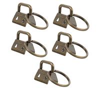 VALICLUD Accesorios para Hacer Bolsos 10 Piezas de Cierres de Hebilla de Metal Clips para Extremos de Correa de Bolso Cierres de Joyería Cierre para Ocultar Extremos Deshilachados