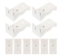 VALICLUD Accesorios para Riel de Cortina de Techo 12 Piezas Soporte Lateral Ajustable de Hierro Montaje Fácil para Cortinas en Salas y Dormitorios