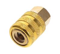 VALICLUD Adaptador de Inflador de Neumáticos de Cobre Autoblocante, 12 MM | Conexión Rápida de Liberación, Diseño Compacto, Compatible Manómetros y Ruedas de Coche