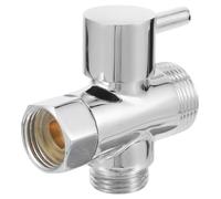 VALICLUD Adaptador Resistente Abrasión de Cobre de 3 Vías en T para Ducha y Grifo Acabado Electrochapado Multicapa, Adecuado para Baño y Recambio de Columna de Ducha