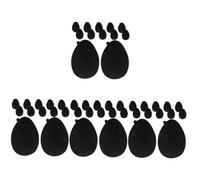VALICLUD Adhesivos Para Antideslizante Agarre Protector De Pliegues De Zapatos Protector Único Del Zapato Tapones De Tacón Para Tacones Altos Resina De Vinilo Negro 6 Pares*4