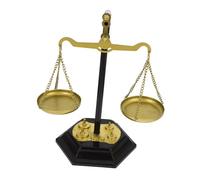 VALICLUD Adorno de Balanza de Metal para Decoración de Mesa, Diseño Rústico y Moderno, Adecuado para Centro de Mesa en Hogar U Oficina, Estilo Simple y Funcional