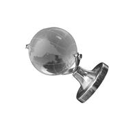 VALICLUD Adorno de Globo Terráqueo de Cristal Mini Decoración de Escritorio Elegante y Compacta Modelo Creativo Base Estable para Regalos de Boda y Decoración del Hogar