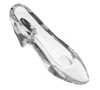 VALICLUD Adorno de Zapato de Cristal Transparente Mini Decorativo para Mesa Modelo Realista de Tacón Material Seguro y Práctico para Hogar y Oficina