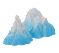 VALICLUD Adorno Decorativo para Pecera 2 Piezas Mini Iceberg Polar, Decoración Realista para Acuarios, Resistente Olor, Adecuado para Paisajismo y Ambiente Saludable en Tanque de Peces