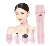 VALICLUD Afeitadora Eléctrica Cortadora de Cejas y Vello Nasal Multifunción para Mujer USB Recargable Depiladora Facial Rápida y Precisa Portátil Cuidado Personal