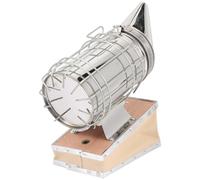 VALICLUD Ahumador de Abejas de Metal Mini Boquilla Puntiaguda, Acero Inoxidable, Herramienta de Apicultura para Colmenas, Equipo Manual Escudo Térmico, Uso en Apicultura, Paquete de 1