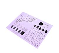 VALICLUD Alfombrilla de Aplicación de Acrílicas Flexible y Reutilizable Manicura y Entrenamiento de Técnicas