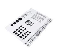 VALICLUD Alfombrilla de Silicona para Manicura Tapete de Estampado para de Uñas Guía de Pegatinas Protector de Mesa para Decoración de Esmalte Práctica de Coloración y Limpieza