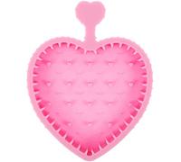 VALICLUD Almohadilla De Silicona Para Fregar Conformado Estera Limpieza De Cepillos De Maquillaje Alfombra De Limpieza De Herramientas Alfombra Limpia Cepillo Rosa Gel De Sílice