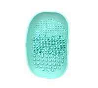 VALICLUD Almohadilla Portátil y Fácil de Limpiar de Limpieza de Brochas de Maquillaje de Silicona Verde Adecuado para Uso Manual en Mujeres