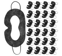 VALICLUD Almohadillas Desechables para Ojos Vr 50 Piezas Negras, No Tejidas, Absorbentes de Sudor, Transpirable y, 33 X 13 Cm, Accesorio Higiénico para Realidad Virtual