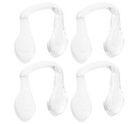 VALICLUD Almohadillas Nasales para Gafas 4 Unidades Soporte Nasal Unido de Silicona Transparente Antideslizante para Monturas de Plástico Accesorios de Repuesto para Gafas Confort y Ajuste