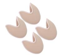 VALICLUD Almohadillas para Dedos de Ballet Transpirables y Elásticas Protectores para Antepié Cortos Color Piel 2 Pares para Zapatillas de Punta en Danza y Cuidado del Pie