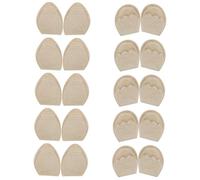 VALICLUD Almohadillas y Plantillas Para Dedos, Ajuste Talla, Piel Sintética, Para Mujer, Uso Diario En Tacones y Deportivas, Pack 10 Pares (5 Redondas 5 Puntiagudas