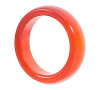 VALICLUD Anillo de Cornalina Natural Rojo para Mujer Diseño Elegante y Material de Ágata, Adecuado para Cocktail y Eventos Obsequios