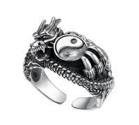 VALICLUD Anillo de dragón joyas de anillo anillos de dedo anillos de metal joyería de vestuario anillos para hombre joyas para hombres cobre