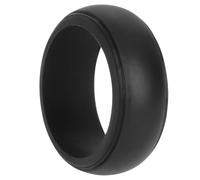 VALICLUD Anillo de Silicona Negro Talla Hombre Resistente al Anillo Deportivo Antideslizante para Actividades al Aire y Entrenamiento de Fuerza los Dedos