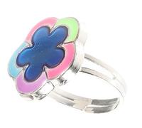 VALICLUD Anillo Luminoso De Temperatura Anillos De Mujer Campana Repicar Joyería De Moda Oro Timbre De La Puerta Dimensionador Agitarse Ajustador Solar Anillo De Humor Aleación