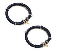 VALICLUD Anillos Difusores de Burbujas para Oxigenación de Peceras y Estanques Acero Inoxidable 6 MM Diámetro 15 CM Diámetro 2 Unidades Sistema Silencioso de Aireación Submarina para