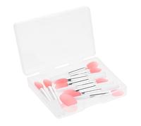 VALICLUD Aplicador De Lápiz Labial De Silicona 10 Unidades Tamaño Compacto Herramienta Para Aplicar Bálsamo y Mascarilla De Labios Mujer Uso Profesional y Viaje Conjunto Semi-transparente Rojo