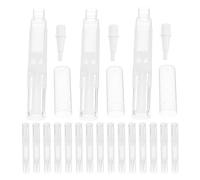 VALICLUD Aplicadores de Brillo Labial Vacíos Giratorios de 5 Ml Pincel Suave Tubos Recargables Transparentes para Aceite de Cutículas y Maquillaje Pack de 20 Unidades para Uso