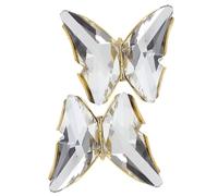 VALICLUD Apliques Para Zapatos Cristal y Acabado Dorado, Adornos De Aleación Brillantes, Decoración Manual Para Ropa, Costura y Diy, Color Blanco, De, Diseño Compacto y Ligero Para Accesorios De Moda