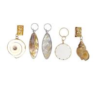 VALICLUD Aros para Rastas y Colgantes para Trenzas 5 Piezas Tamaño Mediano Accesorios Cabello Unisex Decoración Creativa para Peinados y Fiestas Estilo Aleatorio