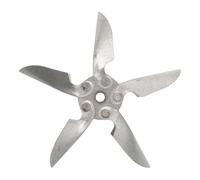 VALICLUD Aspa de Ventilador para Chimenea y Caldera, Eje 6mm, Hierro Plata | Pieza de Repuesto para Caldera y Horno, Rueda Metálica Equilibrada, bajo Ruido, Montaje Sencillo