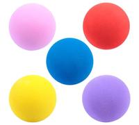VALICLUD Balones de Golf 5 Piezas para Práctica Interior de 60 Mm Ligeras de Eva y Caucho Sintético, Fáciles de Visualizar Varios Estilos Principiantes Varios Estilos