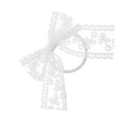 VALICLUD Banda Cabello Lazo y Encaje Elástica Coleteros de Tela Anilla Accesorios Pelo para Coletas Lazos de Encaje para Mujer