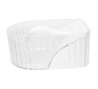 VALICLUD Bandeja de Burbujas para Manicura Cuenco Transparente para Remojo de Manos Herramienta de Spa de Manicura Suministros para Uñas para Técnicos de Uñas Recipiente para Limpieza de Br