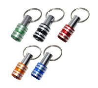 VALICLUD Barra de Extensión para Portapuntas de Destornillador 1/4 Llavero Juego de 5 Piezas Adaptador de Tornillo de Cambio Rápido en Acero Resistente Uso Industrial y Color Aleatorio