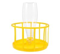 VALICLUD Bebedero Automático para Reptiles y Tortugas Plato de Agua y Comida 2 en 1 Dispensador Rellenable Color Amarillo Limón Adecuado para Reptiles Escamosos y Dragones Barbudos