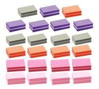 VALICLUD Bloques Pulidores de Uñas Esponja 50 Piezas, Kit Mini Esponjas de Lima Curva para Uñas Naturales, Colores Surtidos (rosa, Fucsia, Gris, Naranja, Púrpura), Herramienta para