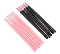 VALICLUD Bolígrafo de Manicura Multifuncional de Cuarzo para Eliminar Piel Muerta, Ligero Doble Cabezal, 2 Juegos en Color Negro para Uñas Naturales y Extensiones