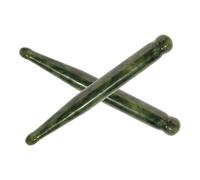 VALICLUD Bolígrafo de Masaje Facial de Jade Natural 2 Piezas para Acupuntura y Gua Sha, Herramienta de Relajación Muscular, Alivio de Tensión Ocular y Circulación Sanguínea, Cuidado Facial