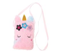 VALICLUD Bolsa Bandolera De Unicornio para Niño Niña Mochila De Peluche Colorida Monedero Infantil para Guardería y Almacenamiento De Juguetes