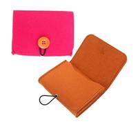 VALICLUD Bolsa de Aceites Esenciales 2 Piezas Tamaño Pequeño de Fieltro para Viaje Resistente al Daño y Portátil para Almacenamiento en Bolso y Uso Personal
