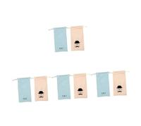 VALICLUD Bolsa De Almacenamiento Bolsa De Gafas Para Mujeres Lentes Estuche Para Gafas Con Clip Sunglas Soft Boord Bolsa De Almacenamiento De Anteojos Gamuza De Fibra 2 Piezas X 4